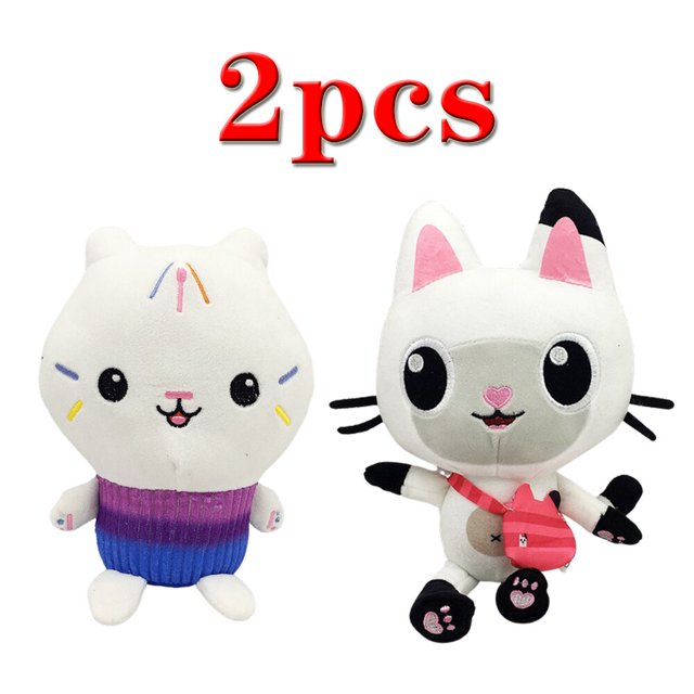 Gabby juguetes de peluche de casa de muñecas, Mercat Kawaii, animales de peluche lindos, sirena, gato, muñecas de peluche, regalos de cumpleaños y Navidad para niños