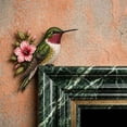 thumbnail image 4 of Diceymbol 9 Inch Wooden Hummingbird Door Topper, Handcrafted Realistic Bird and Flower Corner Decor for Door Frames Shelves and Picture Frame Corners, Gift for Bird Lovers, 4 of 5