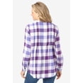 thumbnail image 2 of Woman Within Plus Size Pintucked Flannel Shirt, 2 of 6