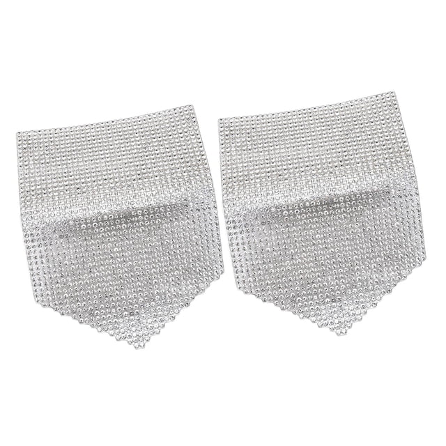 2 parches de diamantes de imitación para proyectos de bricolaje, pegatinas para pantalones , zapatos, vestidos, suéteres, sombreros