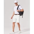 thumbnail image 4 of COOFANDY Men's Summer Beach Casual Shorts Lightweight Flat Front Golf Shorts with Pockets, 4 of 6
