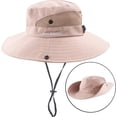 thumbnail image 2 of Sombrero de sol con cola de caballo para mujer, protección UV, plegable, de malla, ala ancha, para pesca en la playa$Sombreros de sol con ala ancha con protección UV para mujer, gorra con, 2 of 7
