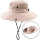 thumbnail image 2 of Sombrero de sol con cola de caballo para mujer, protección UV, plegable, de malla, ala ancha, para pesca en la playa$Sombreros de sol con ala ancha con protección UV para mujer, gorra con, 2 of 7