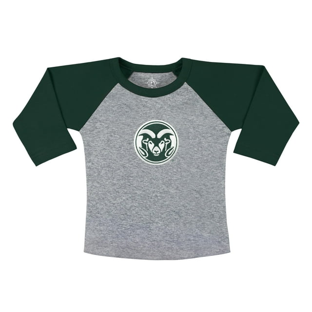 College Baby NCAA Chemise de Baseball pour Bébé et Tout-Petit Manches Raglan 3/4