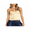 Yellow, variant on Casual Plain Backless Spaghetti Strap Pleated Bustier Camis Women Going Out Tank Tops