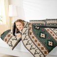 thumbnail image 5 of Homewish Boho Tribal Aztec Bedding Comforter Set,Retro Bull Skull Twin Comforter Sets,Beige Green Brown Bedding Set For Men Women,Super Cozy Room Decor Reversible,2 Pieces, 5 of 9