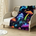 thumbnail image 2 of ARISTURING Mushroom Blanket Hippie Plant Throw Blankets for Couch Colorful Sherpa Blankets Soft Cotton Fuzzy Blanket Flannel Plush Blanket, 2 of 6