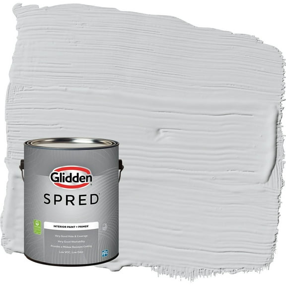 Glidden Spred Elemental / Gray Flat Interior Paint with Primer, 1 Gallon