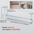 thumbnail image 3 of Heavy Duty Ceiling Mount Closet Rod, Long Clothes Storage Hanging Rack, Cuttable Room Divider Poles for Wardrobes, 3 of 8