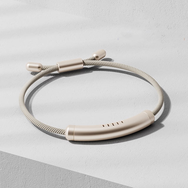 Elegante pulsera de metal + 6 paquetes de palos repelentes de mosquitos para niños adultos - sin DEET