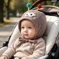 thumbnail image 6 of Mnyotv Baby Earflap Bonnet Hat Soft Warm 3D Cartoon Cap Infants Winter Hats for Boys Girls, 6 of 8