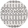 thumbnail image 2 of SAFAVIEH Cedar Brook Jamison Geometric Cotton Area Rug, Ivory/Black, 6' x 6' Round, 2 of 8