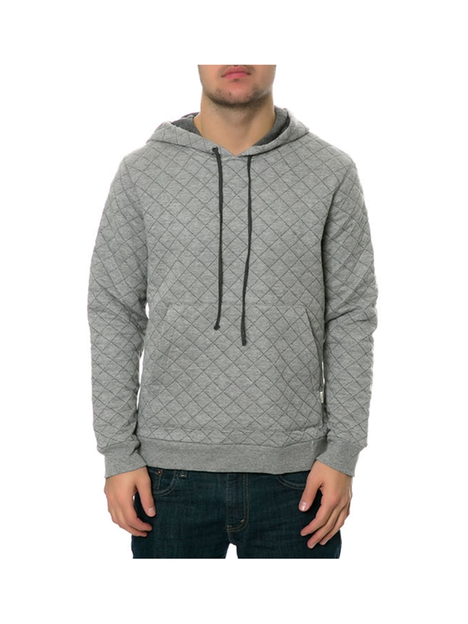 Quilted mens hoodie Clearance