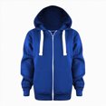 thumbnail image 2 of Hessimy Toddler Girls' Zip-Up Hoodiees Essentials Hoodie Boys Winter Warm Fall Teen (Dark Blue,4-5 Years), 2 of 3