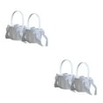 thumbnail image 3 of Cesta de flores Ounissouiy con lazo 2 piezas color Blanco natural, 3 of 6