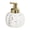 White, variant on DQQ153 460ml/15.5oz Rounded Bathroom Soap Dispenser Ceramics with Golden Pump and Exquisite Marble Patterns