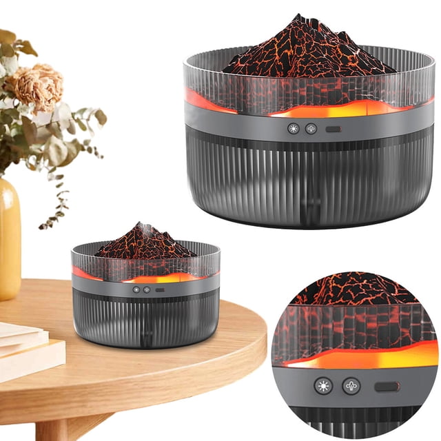 Humidificador Niebla Fría Difusor Aceite Esencial Volcán 1 5 L Con Luces