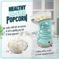thumbnail image 3 of Nostalgia 16 Cup Hot Air Popcorn Maker | Makes Hot, Healthy Popcorn, No Oil Needed | Measuring Cap for Kernels Included | Aqua, 3 of 8