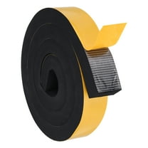 Weather Door Seal Strip Tape for Window 2 Inch x 1 Inch x 6  Feet, Black