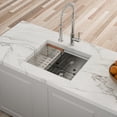 thumbnail image 3 of Undermount Single Bowl Stainless Steel Kitchen Sink with Workstation, 3 of 9
