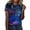 Dark Blue, variant on Womens Graphic Tees Short Sleeve Summer Tops Starry Sky Universe Print Crew Neck Workout Shirts Casual Loose Fit T-Shirt Tops