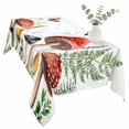 thumbnail image 2 of Mushroom Table Cloth Waterproof Tablecloths, Butterfly Botanical Star Country Plant White Tablecloth Dining Table Cover for Kitchen Party Tabletop Outdoor, Rectangle Tablecloth 54x108 Inch, 2 of 9