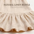 thumbnail image 2 of Farmhouse Shower Curtain with Ruffle Hem Linen Beige Shower Curtains for Bathroom Boho Country Rustic Natural Fabric, 72" W x 72" L, 2 of 4