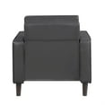 thumbnail image 6 of Lexicon Malcolm Faux leather Chair in Dark gray, 6 of 12