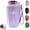 Purple, variant on Smart Stainless Steel Vacuum Flask, Summer Cold Retention With LED Touch Temperature Display, Portable Insulated Travel Tumbler For Hot And Cold Beverages,Red,Smart
