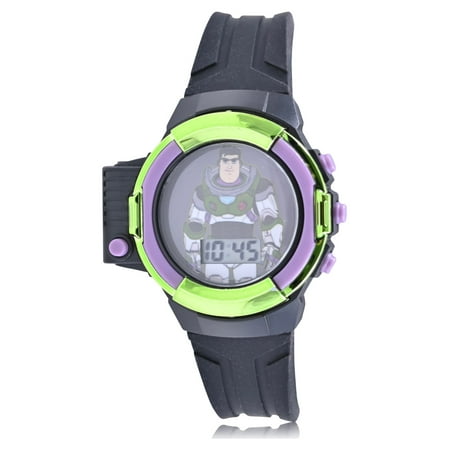 Disney Toy Story "Buzz Lightyear" LCD Watch with Flashlight in Black - LTY4012WM