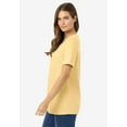 thumbnail image 3 of Woman Within Plus Size Perfect Short-Sleeve Scoopneck Tee, 3 of 5