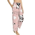 thumbnail image 2 of Sigee Panda Print Women's Soft Pajama Pants - Breathable and Comfortable Lounge Sleep Bottoms with Elastic Waistband and Pockets-, 2 of 9