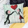 thumbnail image 2 of BANET My Heart Belongs to You Pillowcases-Romantic , for Him or Her, Gifts, Girlfriend Gift, Wife Gift, Dating, , Just Because 12x12in, 2 of 5