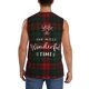 thumbnail image 4 of Fotbe Wonderful Time Christmas Men's Camiseta sin Mangas Estampada para Hombres, Playera Casual para Gimnasio, Entrenamiento, Playa-Small, 4 of 7