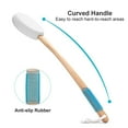 thumbnail image 4 of Compuye Lotion Applicator for Back, Device to Apply Lotion to your Back with Long Handled, 17 Inches Back Moisturizer Applicator with 4 Replaceable Pads for Women Men, 4 of 7
