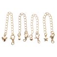 thumbnail image 1 of 4 Pcs Necklace Anklet Chain Extenders Gold Jewelry, 1 of 6