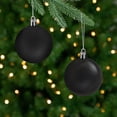 thumbnail image 3 of Northlight 24ct Shatterproof 4-Finish Christmas Ball Ornament Set 2.5" - Black, 3 of 8