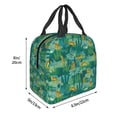 thumbnail image 3 of Easygdp Jungle Leopard Bolsa Térmica Premium - Tela Oxford Impermeable, Gran Capacidad, Bolsillo Frontal, Unisex para Trabajo, Escuela, Actividades al Aire Libre y Picnics, 3 of 8
