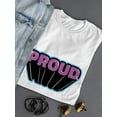 thumbnail image 3 of Proud Purple Banner T-Shirt Women -Smartprints Designs, Female Large, 3 of 4