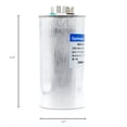 thumbnail image 4 of Dual Run Start Capacitor 60+5μF 60/5MFD 370V or 440V CBB65 AC Motor Run Round Capacitor for Unit Fan Motor Start or Heat Pump or Condenser Straight Cool (60+5μF), 4 of 5