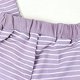 thumbnail image 5 of Estilo de Verano Conjunto de Niños de Verano Color Sólido Raya Pantalones Cortos Casuales de Dos Piezas de Punto de Manga Corta Vestido de Verano Corto, 5 of 7
