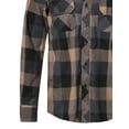 thumbnail image 4 of FashionOutfit Men's Casual Plaid Flannel Woven Long Sleeves Button Down Shirt, 4 of 4
