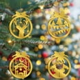 thumbnail image 2 of FastXmas 2025 12 Pcs Gold Acrylic Decortaions Set,3 x 4 Inch Merry Christmas Acrylic Hanging Ornament,3 x 4 Inch Gold 2D-Flat Ornaments Acrylic Ornament for Crafts, DIY Christmas Tree Ornaments, 2 of 4