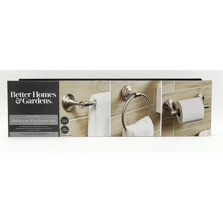 Better Homes & Gardens Free-Standing Nickel Paper Towel Holder