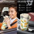 thumbnail image 5 of 30 Oz Tumbler Pineapple Flat and Simple Tumbler with Lid and Straw, Birthday Gift Cup for Friend Women Men Coffee Travel Mug Thanksgiving Day Halloween Christmas Gift Water Bottle, 5 of 7