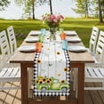 thumbnail image 4 of Table Runners 72 Inches Long Dress Scarves, Sunflowers Farmhouse Kitchen Table Runner, Coffee Tablerunners, Spring Farmhouse Country Truck Leaf Wood Grain 18x72 Inch, 4 of 9