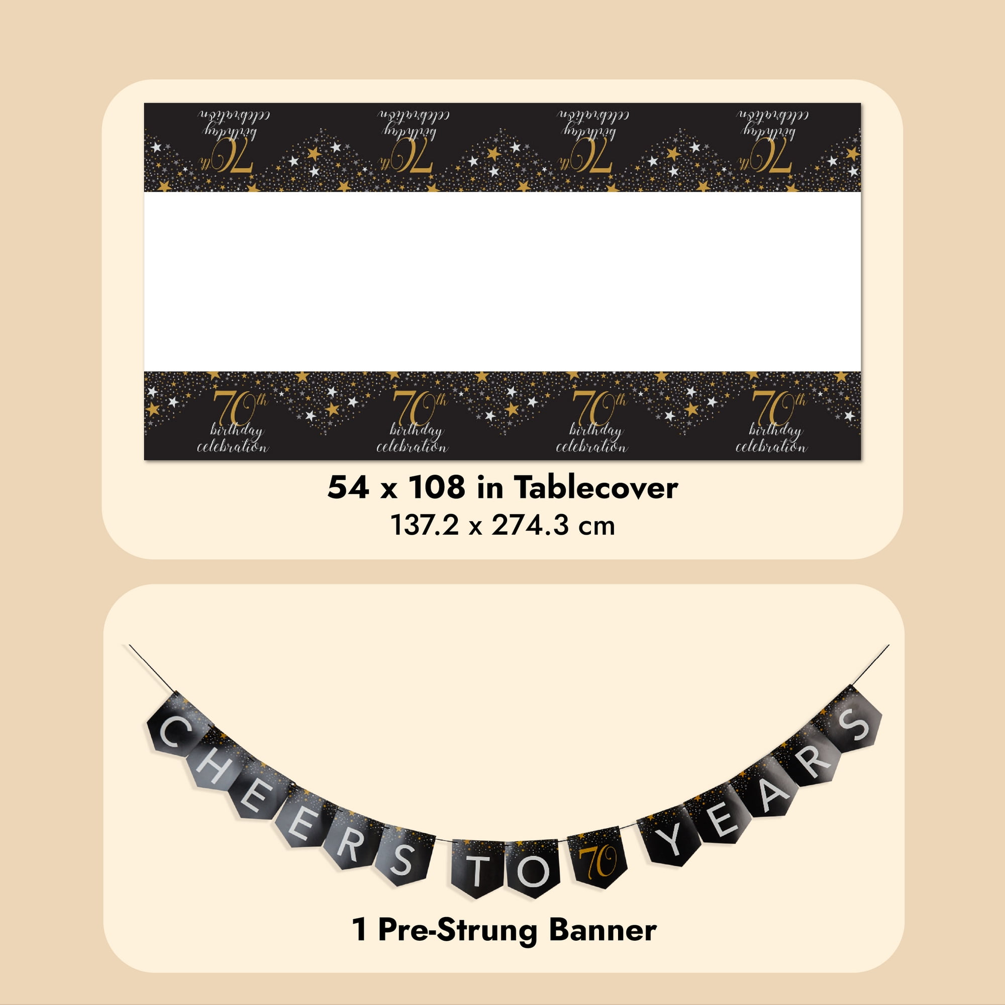 170-piece-70th-birthday-party-supplies-disposable-set-serves-24-black-and-gold-walmart-com for Free Printable Cheers To 70 Years 170-Piece 70th Birthday Party Supplies, Disposable Set, Serves 24, Black and Gold - Walmart.com for Free Printable Cheers To 70 Years