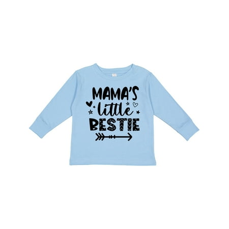 

Inktastic Mama s Little Bestie with Arrow and Hearts Gift Toddler Boy or Toddler Girl Long Sleeve T-Shirt
