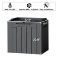 thumbnail image 3 of Vineego 2PCS 32 Gallon Outdoor Resin Deck Box with Seat, 3 of 8