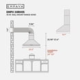 thumbnail image 5 of 30 in. 400 CFM Ducted Kitchen Wall Mount Range Hood with Light in Stainless Steel, 5 of 10